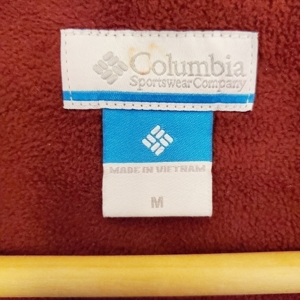 𝅺columbia Women's Vest Color Burgundy  Size M - Picture 7 of 7